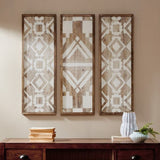 Two-tone Geometric 3-piece Wood Wall Decor Set B03597681