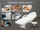 Massage Salon Tattoo Chair with Two Trays Esthetician Bed with Hydraulic Stool,Multi-Purpose W1422132171