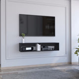 Rockwood Floating TV Stand with Open Storage Shelves and Cable Management B070P173212