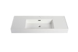 ZNTS 48 Inch Resin basin For Bathroom Vanity,Vanity Top only W1972P186775