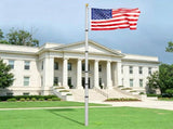 30FT Telescoping Flagpole Kit, Heavy Duty Aluminum In-Ground Flag Pole with 3 Display Modes, 83521797