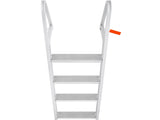 Dock Ladder, Removable 4 Steps, 350 lbs Load Capacity, Aluminum Alloy Pontoon Boat Ladder with 4'' T3342P492229