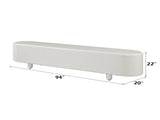 Keely White High Gloss TV Stand B2726P442558