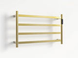 22.5" Brushed Gold Heated Towel Rack for Bathroom,Wall Mounted with Intelligent Touch Screen Timer, 35567914