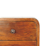 Artisan Furniture Solid Wood Floating Mini Chestnut nightstand B182P280789