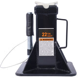 Heavy Duty Pin Type Professional Car Jack Stand with Lock, 22 Ton Capacity, Black, 1 W465110078