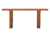 U_STYLE 60''Farmhouse Entryway Table with Large countertop, Minimalism Sofa Table with Acacia Veneer N711P207657A