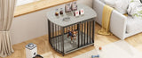 31.5" Furniture Style Dog Crate for Small and Medium Dogs, Wooden Cage Indoor Kennel Furniture, N704P247045E