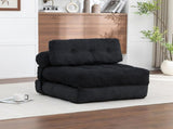 Folding Sofa Bed, Convertible Sleeper Chair with Pillow Foldable Mattress with Back Support, W2200P575430