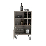 Manhattan L Bar Cabinet, Eight Built-in Wine Rack, Single Door -Light Gray B20092092