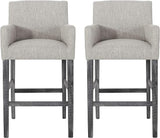 Upholstered 30.5 inch Counter Stools - Light Gray/Gray 71253.00LGRY