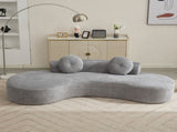 105.5''Curved Sofa, Modern Minimalist Sofa, Cloud Couch Sofa 3-4 W2108P196831