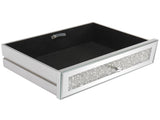 106*38*76cm Modern Mirror Two-Pump Computer Table Silver 76819438