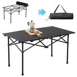 ZNTS Portable Folding Camping Table, Ultralight Collapsible Table Outdoor Camp Table for Travel Hiking 71505381