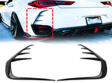2Pcs Real Carbon Rear Bumper Splitter Fin Fits for INFINITI Q60 Coupe 2016-2020 41320743