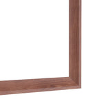 60"x40" Oversized Modern Rectangle Bathroom Mirror with walnut Frame Decorative Large Wall Mirrors W708P297661