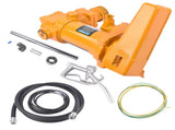 12V 15 GPM Yellow Fuel Transfer Pump Discharge Hose Manual Nozzle Kit 87500842