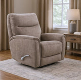 Man Wah Brisbane Manual Upholstered Swivel Recliner, Jasper B2707P311398