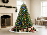 7 FT Pre-Lit Artificial Christmas Tree with 500 Dual Color LED Lights, 1181 Branch Tips Hinged PVC 07133889