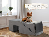 5 Step Pet Stairs for Dog,Cat Grey 07363262