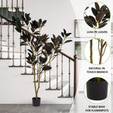 Simulated green plant pot indoor living room home iron tree leaves tree bonsai home W2945P278470