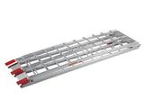 7.5ft Heavy Duty Three-section Aluminum Arched ATV UTV Ramp Silver 93428546