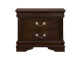 MDF Nightstand with 2 Drawers, Cappuccino B016P254522