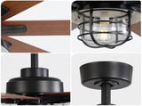 (Same as W882P212626) Modern 66 Inch Ceiling Fan With 6 Speed Wind 8 Blades Remote Control W882P322249