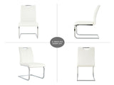 Modern Dining Chairs with Faux Leather Padded Seat Dining Living Room Chairs Upholstered Chair with W210127287