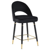 Black Open Back Counter Height Stools B062P145678