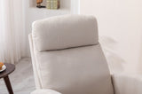 COOLMORE Rocking Chair, Modern Glider Chair, Recliner Armchair with Wood Legs and Side Pocket, W39590163