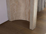 53.15 Inch Faux MARS marble Pattern Entryway Table for Living Room,Narrow Console Table wit, Modern W2582P280028