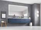 84 x 48 Inch LED Bathroom Mirror with Front and Backlight, Wall Mounted Vanity Mirror, Anti-Fog, W2287P277637