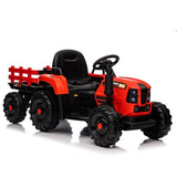 ZNTS Ride on Tractor with Trailer,24V 400W Powered Electric Tractor Toy w/Remote Control,electric car for W1578P194696