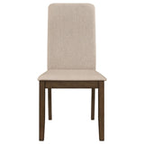 Latte and Medium Walnut Padded Side Chair B062P153697