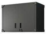 Metal Wall-Mounted Tool Storage Cabinet with 2 Locking Door 1 adjustable Shelf 1 Opened Drawer for 75192914