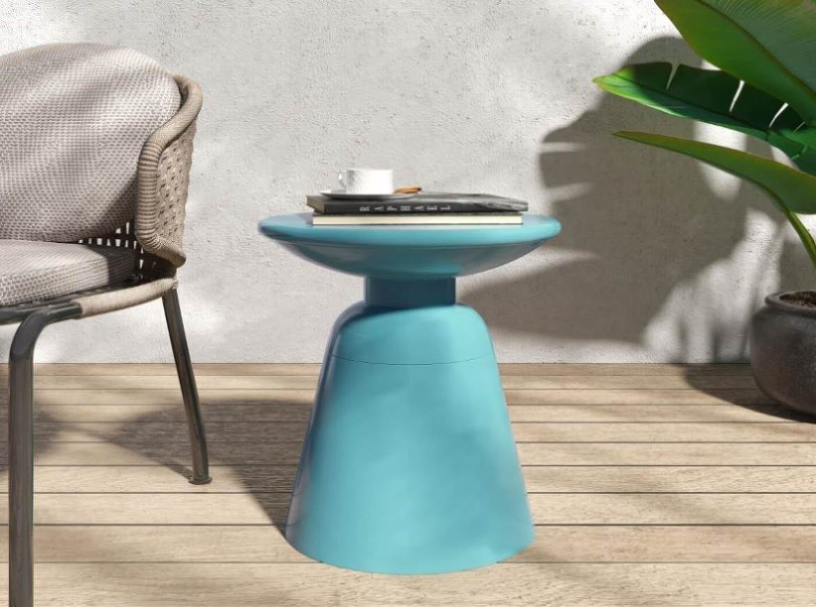Collapse Metal Table Outdoor Metal end Table -Large 73615.00T – ZNTS Wholesale United States