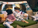 75"D x 25"W x 2.5"H sleeping pad for camping green 44937408