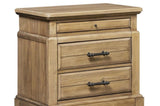 2 Drawer Nightstand w/ Tray - Caramel Finish B2699P353071