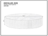35.43 Inch Modern Round Coffee Table MDF Coffee Table for Living Room,Drum Center Table for W2582P188320