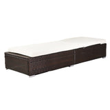 Outdoor Leisure Rattan Furniture Pool Bed / Chaise -Brown 23911533
