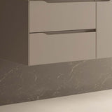 DAX Cenit Single Vanity Cabinet with 2 Drawers 1 Door 48 Inches Matt Moka B2702P227048