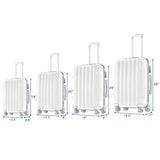 Vertical pattern four-in-one universal wheel with handle trolley case 16in 20in 24in 28in ABS 28403216