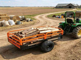 1500 lbs Heavy Duty ATV Dump Trailer, 15 Cu. Ft. Tow Behind Garden Cart with Removable Sides & 2 14681394