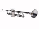 Nickelplated Drop B Adjustable Trumpet Gloves Set Silver 67559321