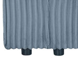 Modern Corduroy Loveseat with 2 Throw Pillows, Soft Double Seat Sofa for Cozy Living Spaces, Ribbed 28375997
