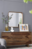 32"x32" Square Mirror with Wood Frame, Wall Mirror for Living Room Bathroom Entryway W2078126453