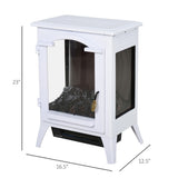 750W / 1500W 23" Electric Fireplace-White 26705569