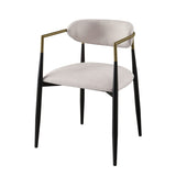 Jaramillo Beige Linen & Black Finish Side Chair B2726P287294