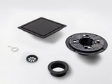 6 Inch Square Shower Drain with 2-in-1 Flat & Tile Insert Removable Cover, 304 Stainless Steel with 96265265